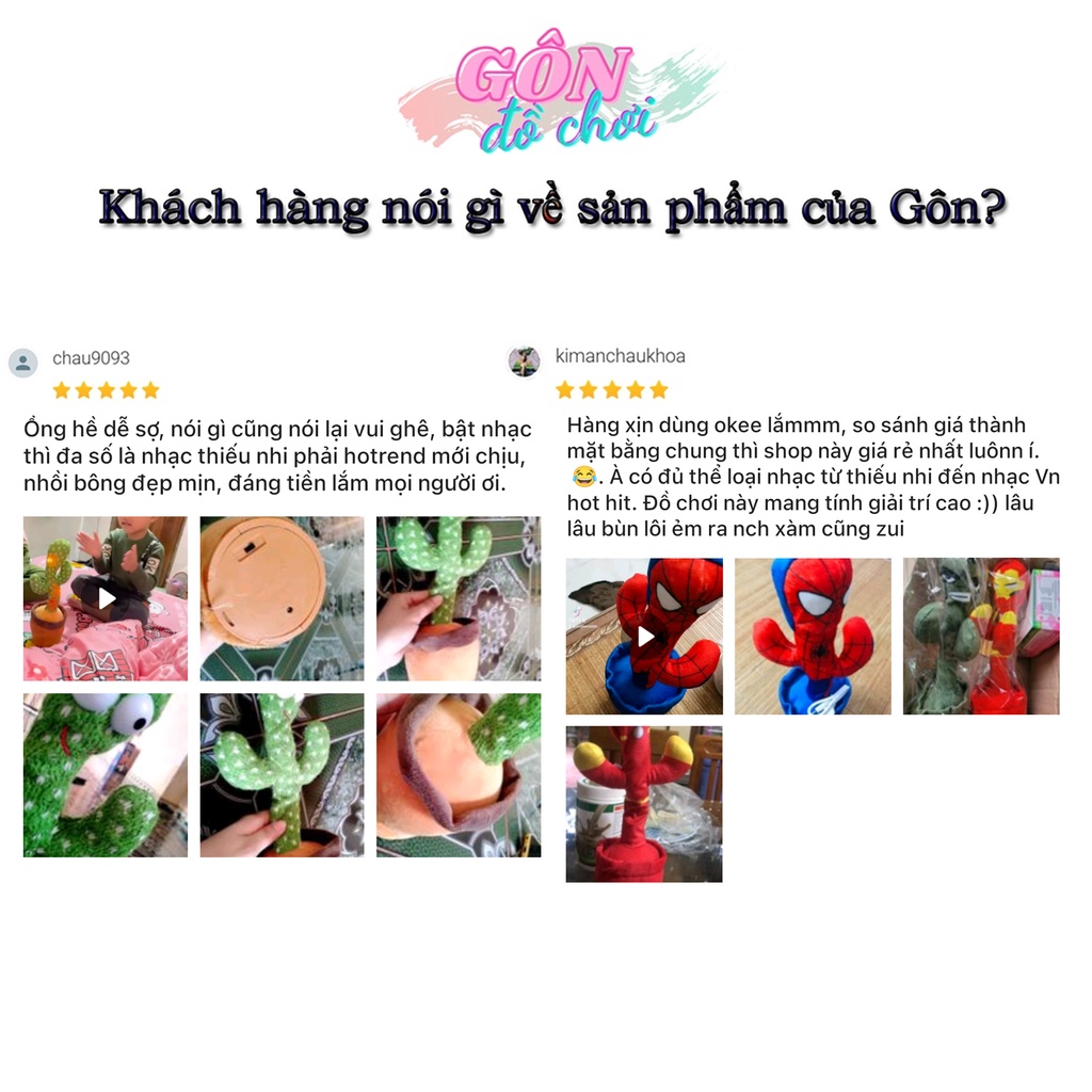 Xương rồng nhảy múa cây biết nói hàng loại 1 tích hợp 120 bài nhạc việt phiên bản sạc pin cho bé Gôn đồ chơi