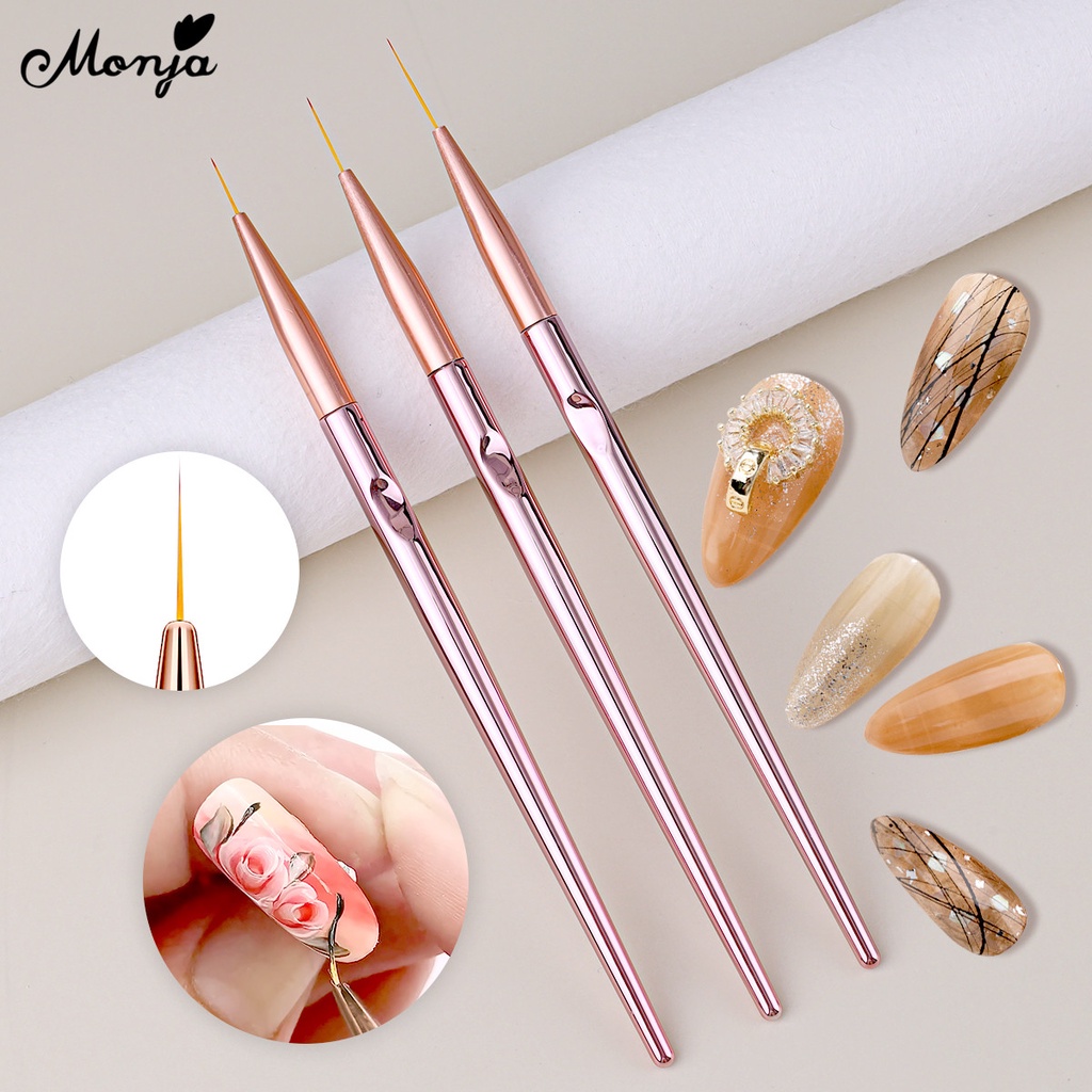 MONJA Bộ cọ vẽ móng chuyên dụng thời trang