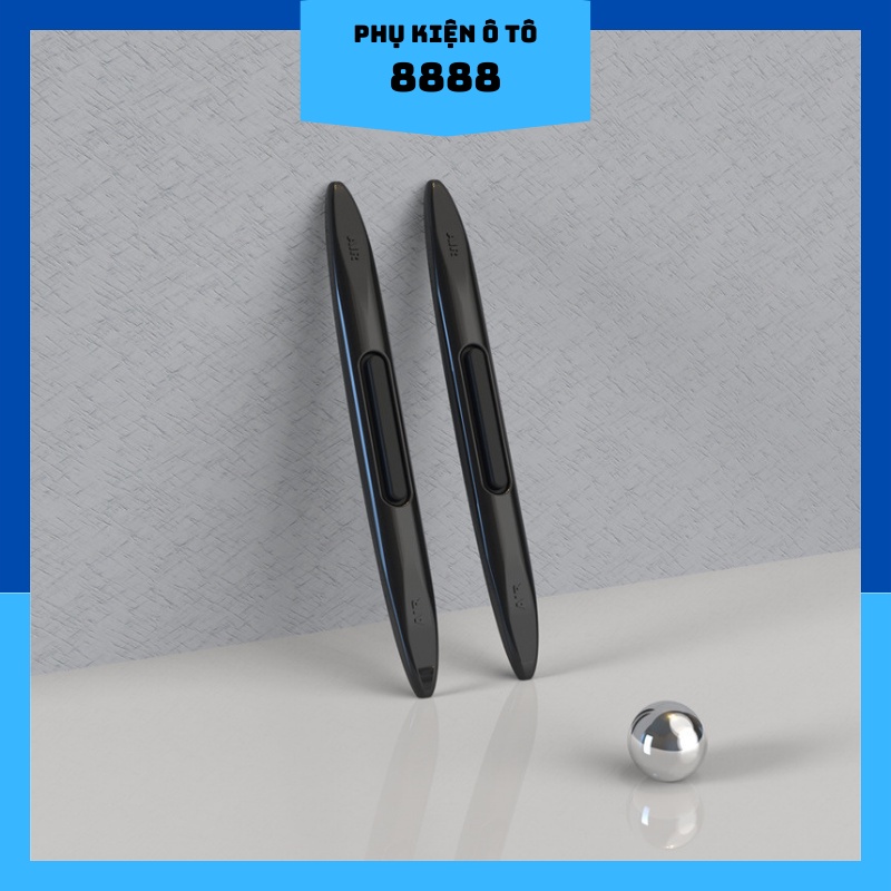 Silicon Chống Trầy Phụ Kiện Ô Tô 8888 Màu Trắng/Đen - Set 4 Miếng Silicon Chống Trầy Ô Tô