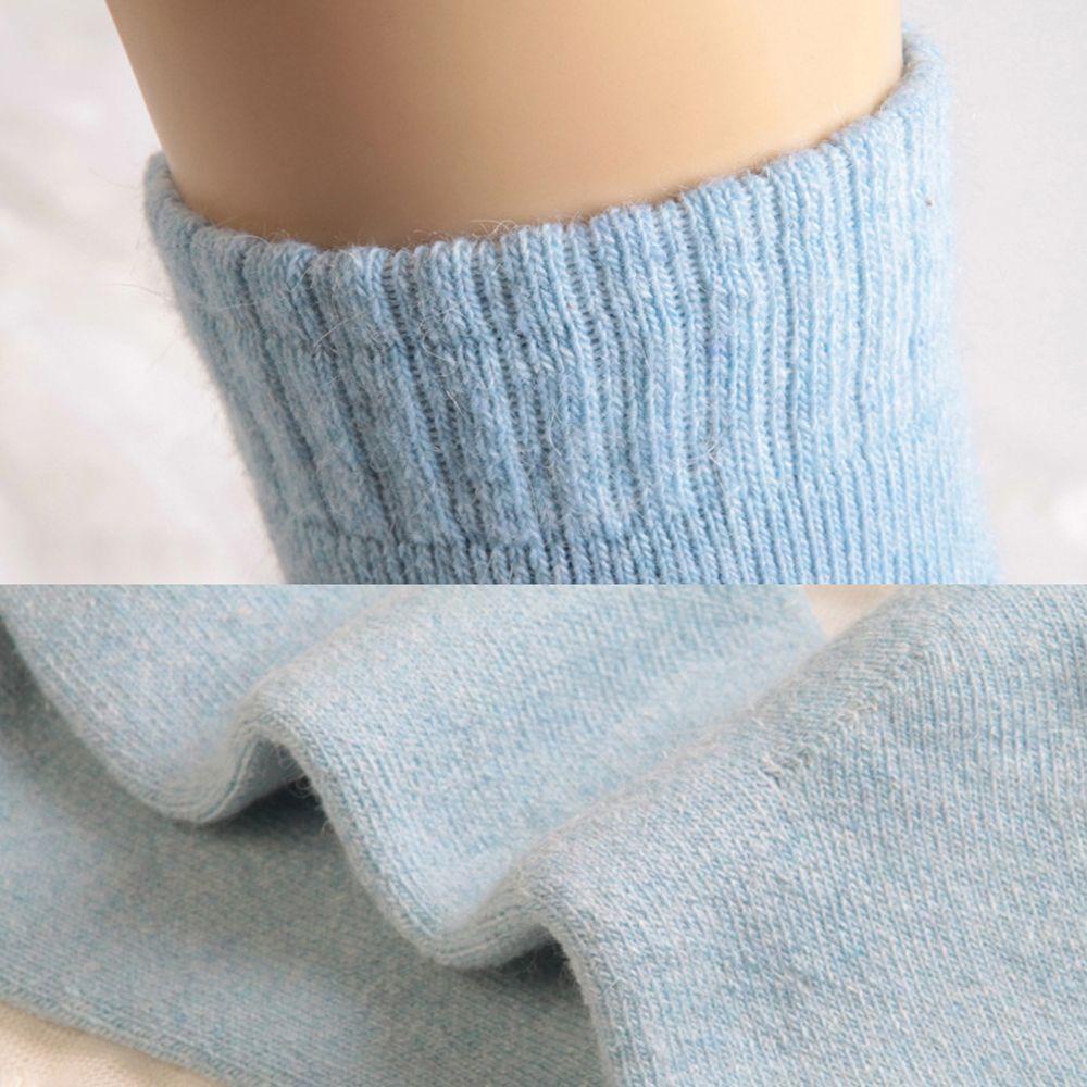 CACTU Vớ Cotton Mềm Giữ Ấm Màu Sắc Tự Nhiên Cho Nữ