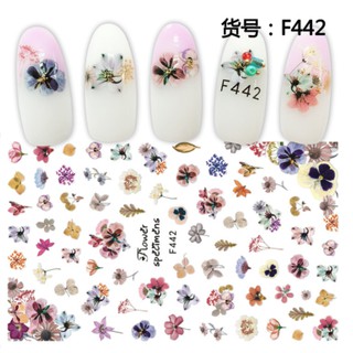Sticker dán móng nghệ thuật hoa lá (3)