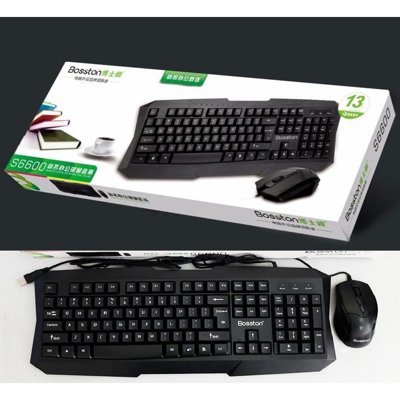 Combo Keyboard + Mouse BOSSTON S6600 Chính hãng