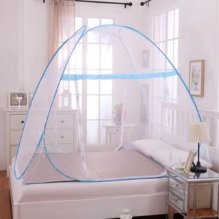 Màn chụp tự bung có hoa, màn chụp người lớn 1m8*2m