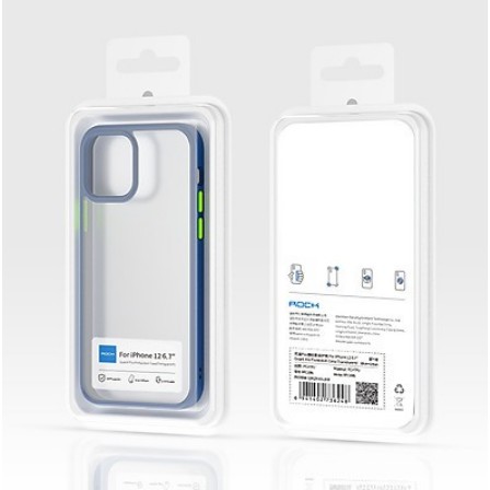 Ốp iphone 12 lưng chống sốc cho iPhone 12/ 12 mini/12 Pro/ 12 Pro Max lưng trong viền màu Guard pro protection case Rock