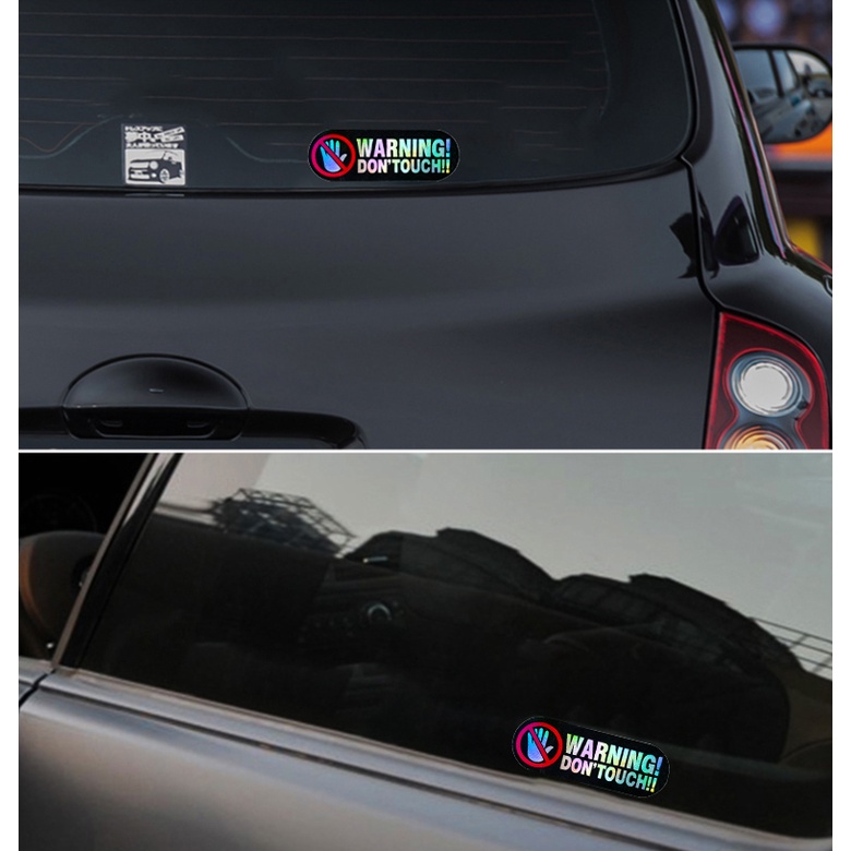 Phản quang Cảnh báo Mẹo Sticker Không chạm vào Dán trang trí Decal xe máy không thấm nước