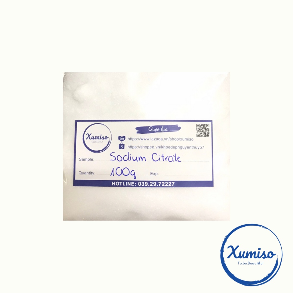 100G Chất chỉnh độ pH Sodium Citrate