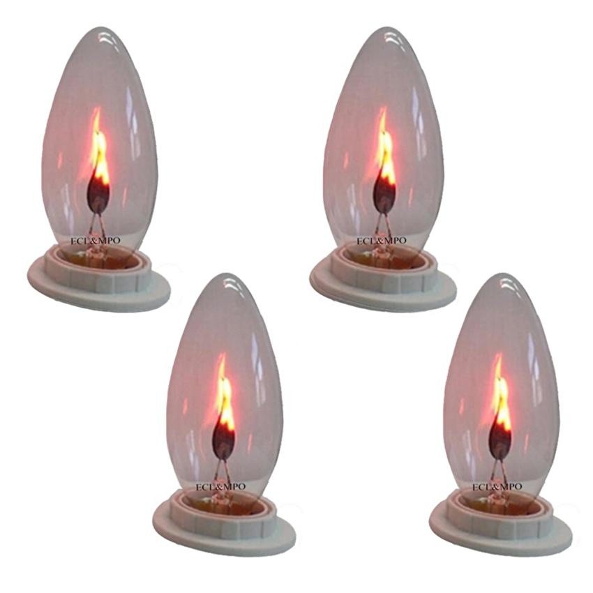Bộ 4 bóng đèn lửa trang trí 3W - E12