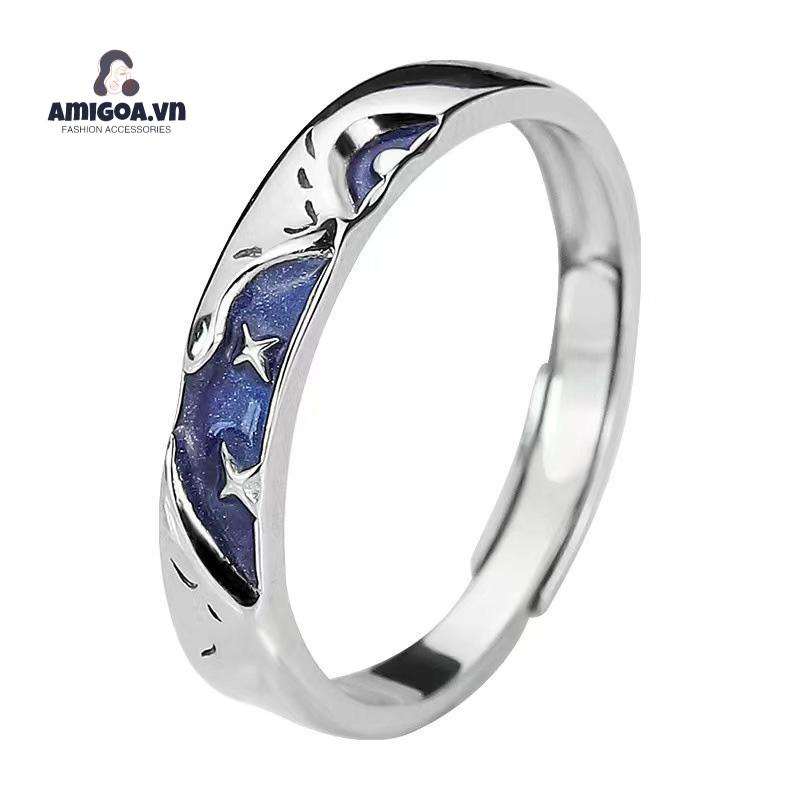 ✨✨Nhẫn Đeo Tay Cao Su Họa Tiết Ngôi Sao Thời Trang Cho Nam