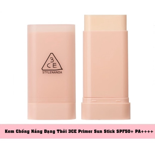 Kem Chống Nắng Dạng Lăn 3CE Primer Sun Stick SPF 50/PA+++ 18.5g