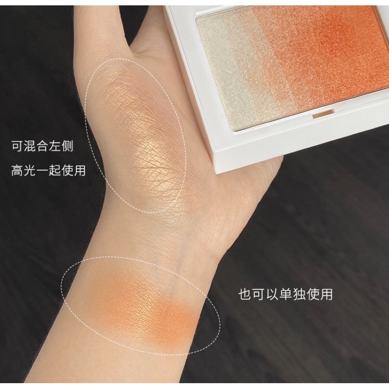 Phấn má hồng kiêm bắt sáng nhũ Xuan color tông cam | BigBuy360 - bigbuy360.vn