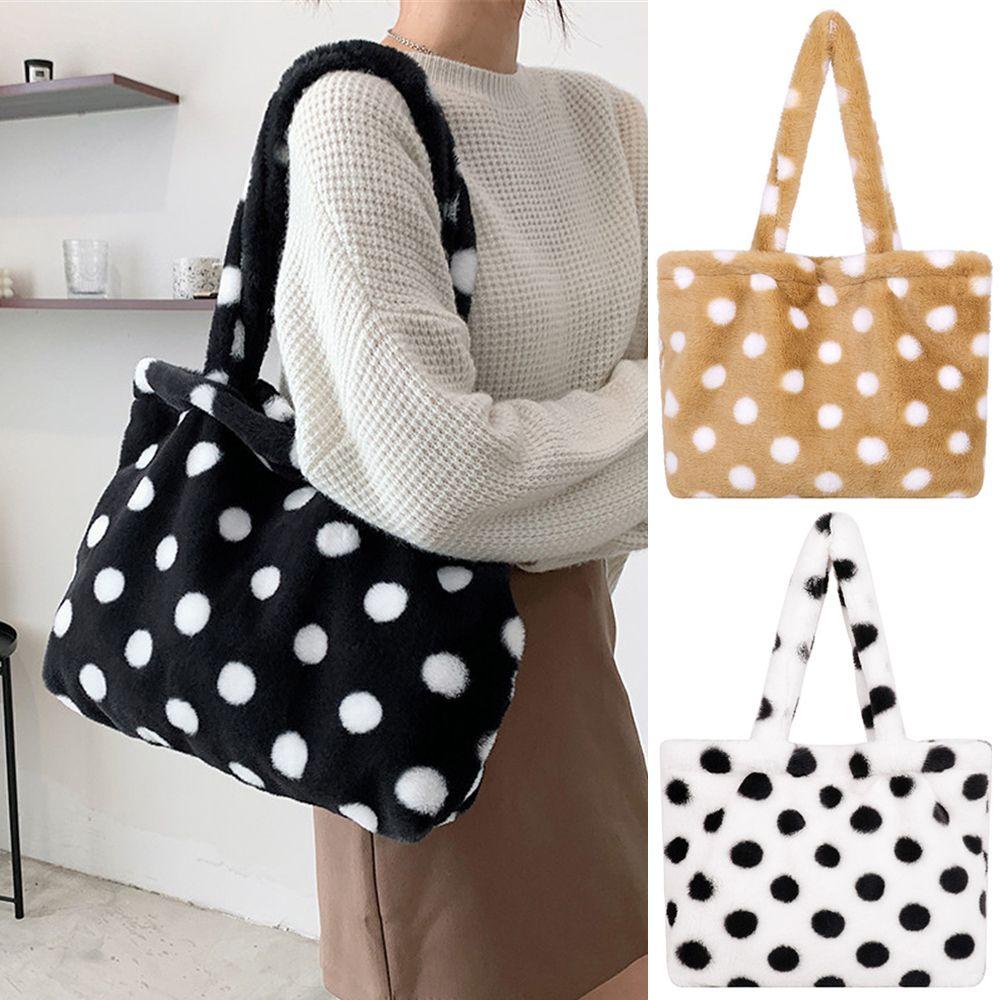 Túi Đeo Vai MIHAN1 Phủ Lông Nhân Tạo Kiểu Dáng Thời Trang Cho Nữ