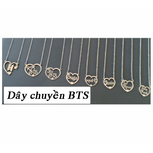 TRANG SỨC BTS (DÂY CHUYỀN, LẮC TAY, NHẪN)