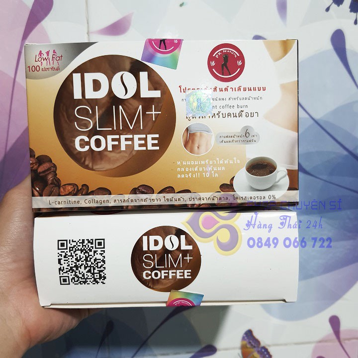 HỘP 10 GÓI CAFE IDOL SLIM + THÁI LAN