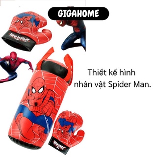 Bộ đồ chơi đấm bốc boxing gigahome tặng kèm bao tay hình người nhện cho bé - ảnh sản phẩm 5