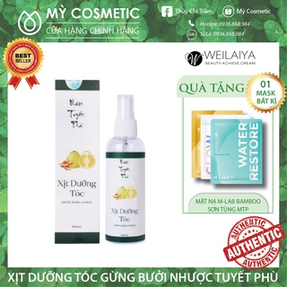 Xịt Dưỡng Tóc Tinh Dầu Gừng Bưởi Nhược Tuyết Phù Ngăn Rụng, Kích Mọc Tóc 100ml