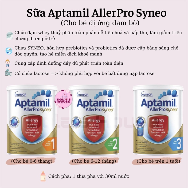 SỮA APTAMIL ALLERPRO SYNEO 900G