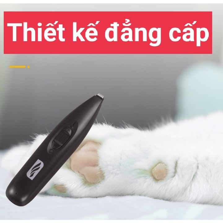 [Hỏa tốc] Tông Đơ Mini Cạo Cắt Lông Bàn Chân, Lông Tai Cho Chó Mèo - Có Sạc USB