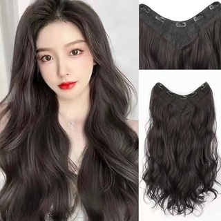 Tóc Giả Cho Nữ 4 Kẹp Tóc Nối Tóc Tóc Giả 60cm Sóng Tóc Xoăn Tóc Dài Thẳng Tích Hợp Vô Hình Liền Mạch Nối Dài