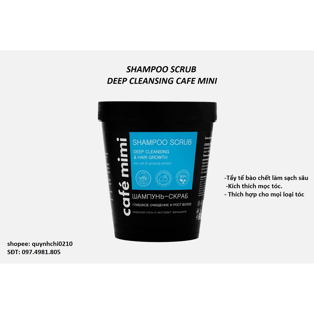 Tẩy da chết da đầu Cafe Mimi Super Volume Shampoo | BigBuy360 - bigbuy360.vn