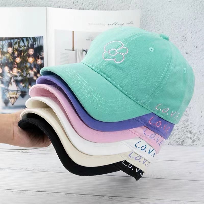 Nón Bóng Chày Thêu Hoa Nhỏ Thời Trang Hàn Quốc Cá Tính Dành Cho Nữ 2022In