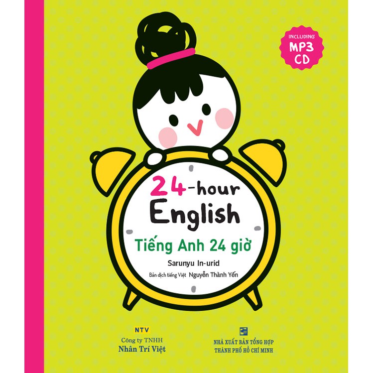 Sách - 24-hour English - Tiếng Anh 24 giờ (kèm CD)