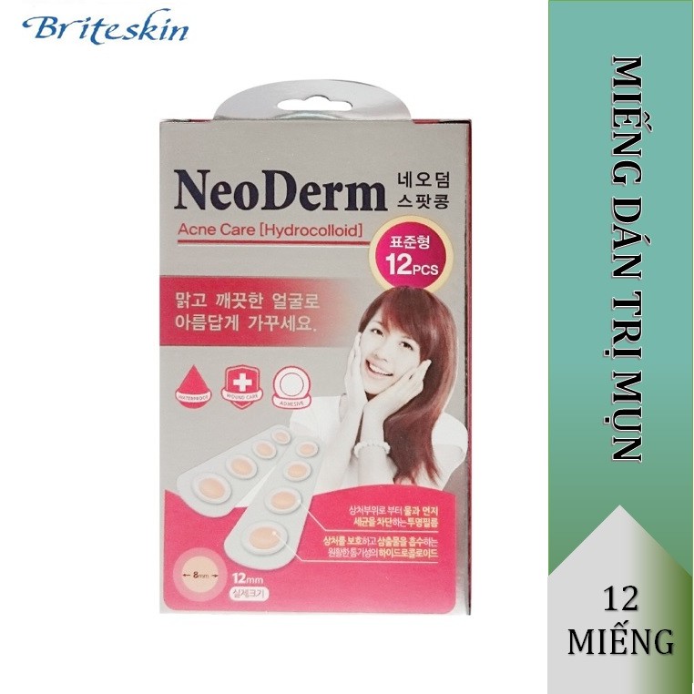 Miếng Dán  Mụn Neoderm Ultra Thin Spot (Hộp 1 size-12 miếng, Hộp 1 size 48 miếng, Hộp 4 size 55 miếng)