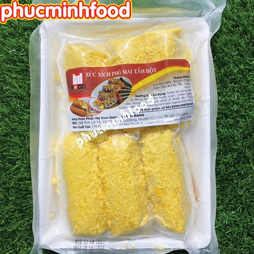 Xúc Xích Hotdog Phô Mai Hàn Quốc Siêu Ngon Khay 6 Que