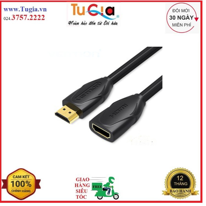 Dây cáp nối dài HDMI Vention VAA-B06-300 3m Hỗ trợ 2K, 4K - Hàng chính hãng