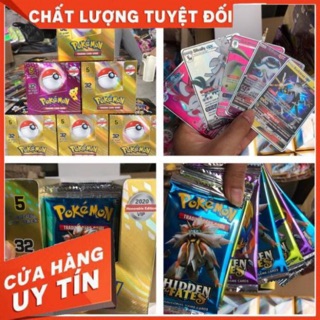 Hộp 32 gói thẻ bài pokemon VIP