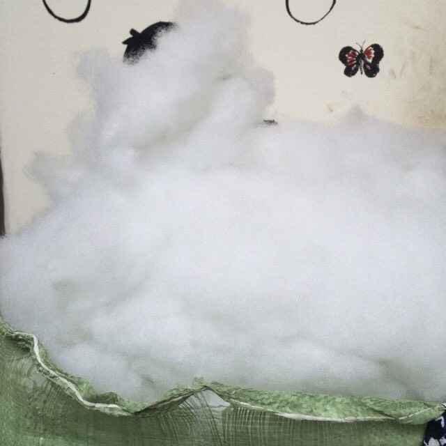 Bông Gòn Nhồi Gối Trắng Tinh Khiết Mềm Mịn Đàn Hồi Cao Trọng Lượng 1kg