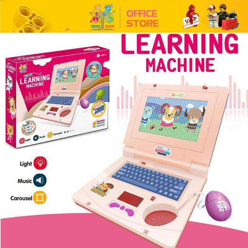 Đồ Chơi Giáo Dục Sớm Máy Tính Laptop Trẻ Em Chiếu Sáng Phát Âm Nhạc Đồ Chơi Cho Bé Trai Bé Gái