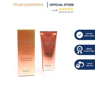 Kem Chống Nắng Nâng Tone Siêu Kiềm Dầu Bebeco Natural Cover Face Sunblock 70ml