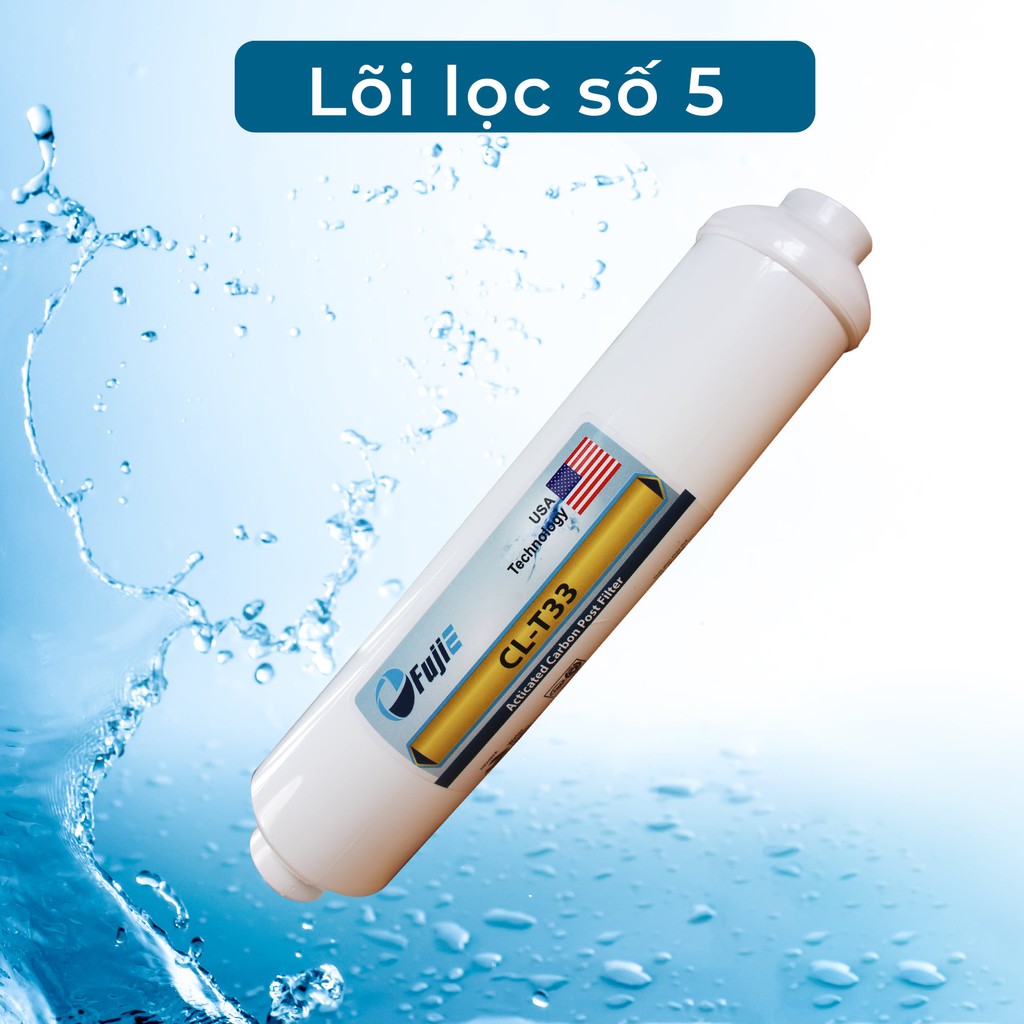 Lõi lọc Fujie T33 (Lõi lọc nước số 5) cho máy lọc RO -Cân bằng pH,tạo khoáng và vị ngọt của nước,diệt khuẩn