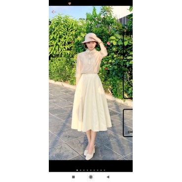 Váy kaki vintage Em|me new full box