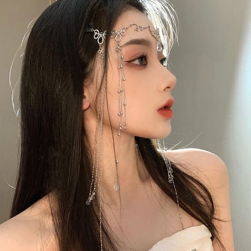 Flgo Cài Tóc Tua Rua Pha Lê Hình Sừng Hươu Cho Cô Dâu Trong Ngày Cưới C