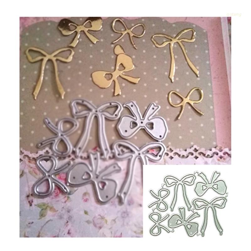 QQ Khuôn Cắt Giấy Kim Loại Hình Nơ Xinh Xắn