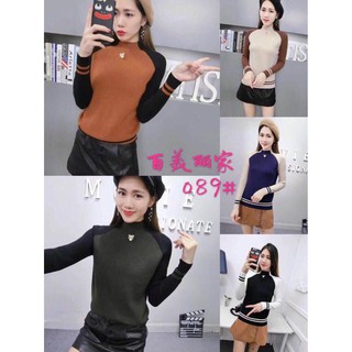 G03. 089. ÁO LEN PHA TAY CỔ NGỌC