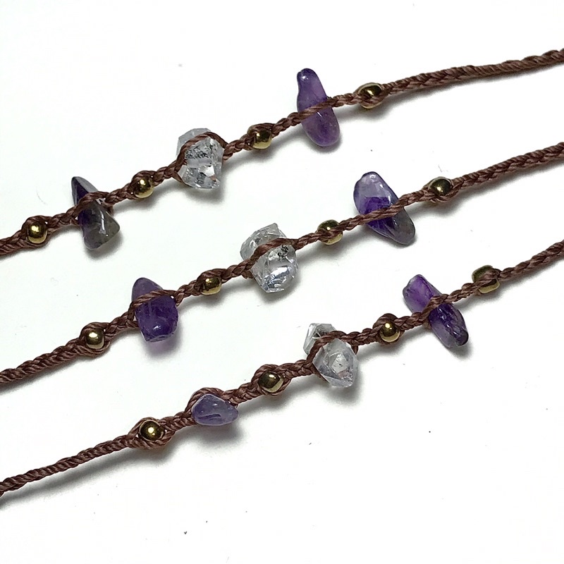 vòng cổ Herkimer,(đọc nội dung) ,đá thanh tẩy,đá thiên nhiên, handmade,chocker