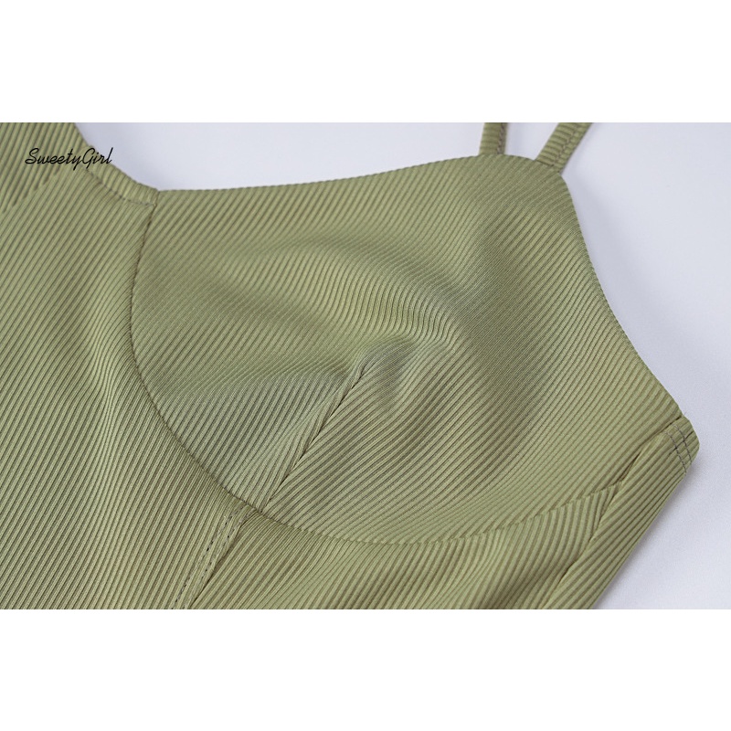 Đầm Mini Cổ Tròn Không Tay Eo Thấp Màu Trơn Thời Trang 2022 Gợi Cảm Cho Nữ