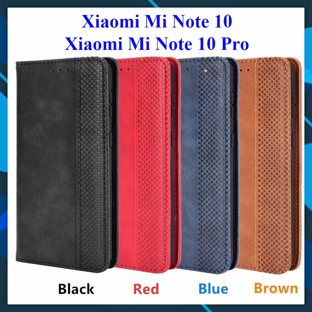 [FreeShip] Bao da dạng ví Xiaomi Mi Note 10 / Mi Note 10 Pro (cam kết xịn) hit nam châm, ngăn đựng thẻ tiền tiện lợi