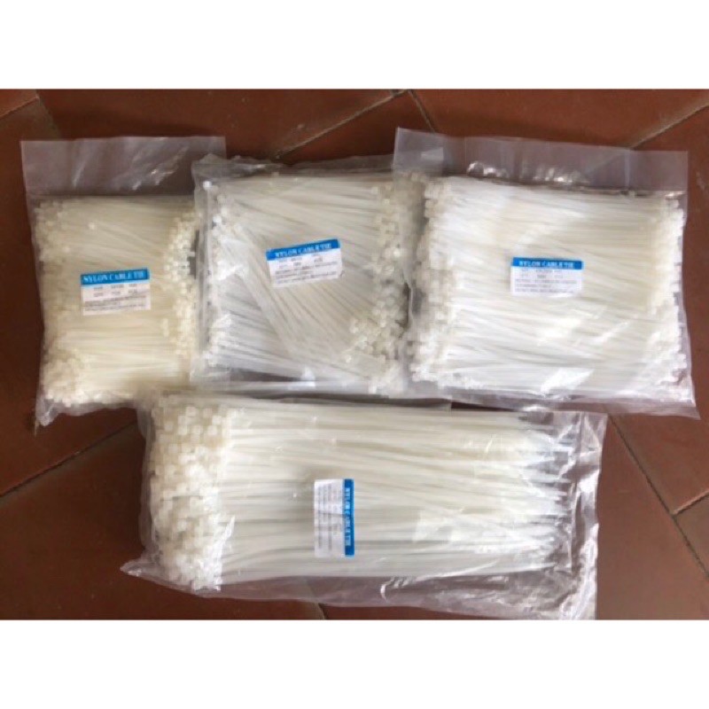 Túi dây rút nhựa đủ cỡ, 250g/túi 10cm,15cm, 20cm, 25cm, 30cm, 40cm