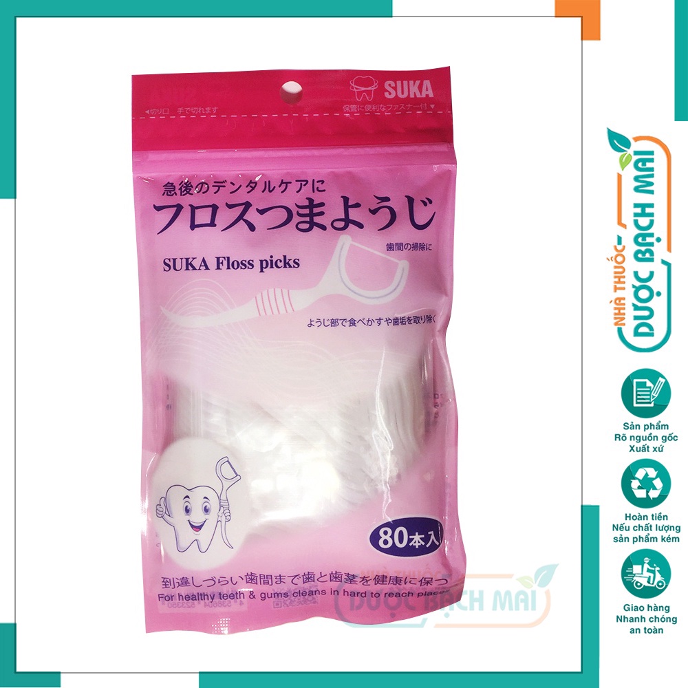 [CHÍNH HÃNG] Tăm nha khoa Nhật - gói 80 chiếc