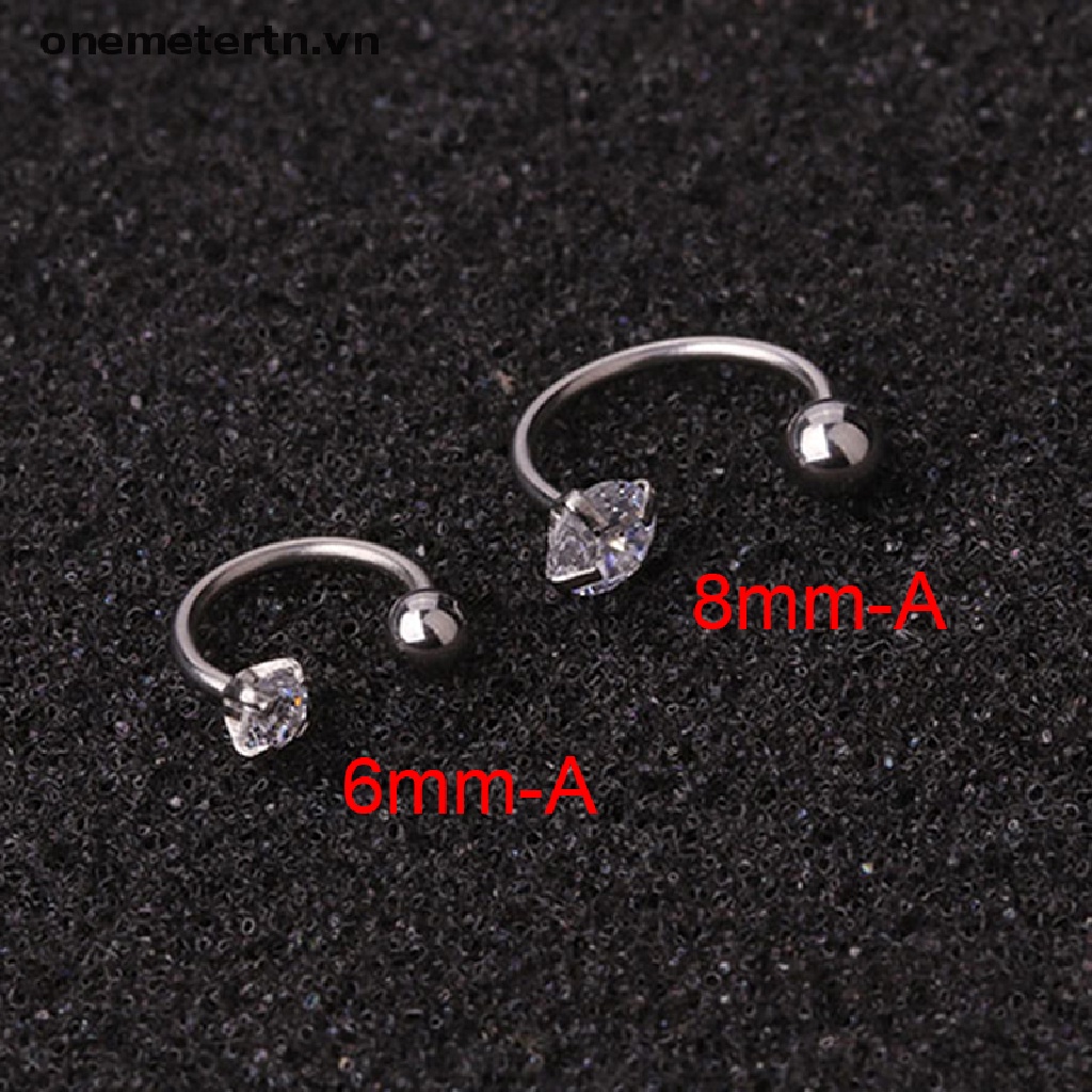 1 Khuyên Xỏ Sụn Tai Đính Đá Zircon