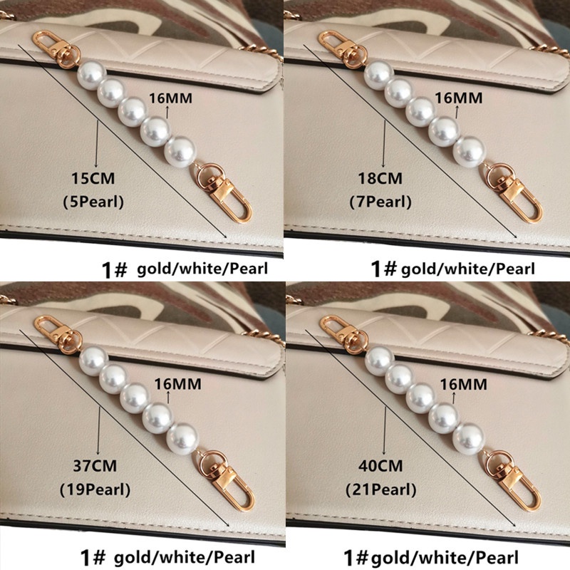 Phụ Kiện Dây Chuỗi Hạt Ngọc Trai Mở Rộng 16MM Tự Làm Túi Xách Tiện Dụng