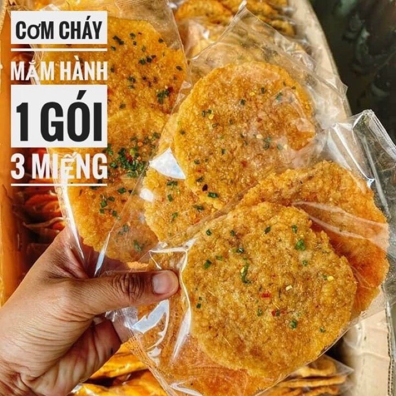 Cơm cháy mắm hành - bịch 3 miếng 100gr