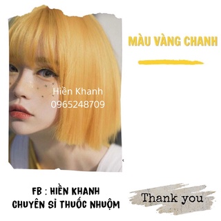 Combo màu nhuộm tóc vàng chanh