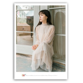 Đầm Ulzzang chấm bi - Hàng có sẳn