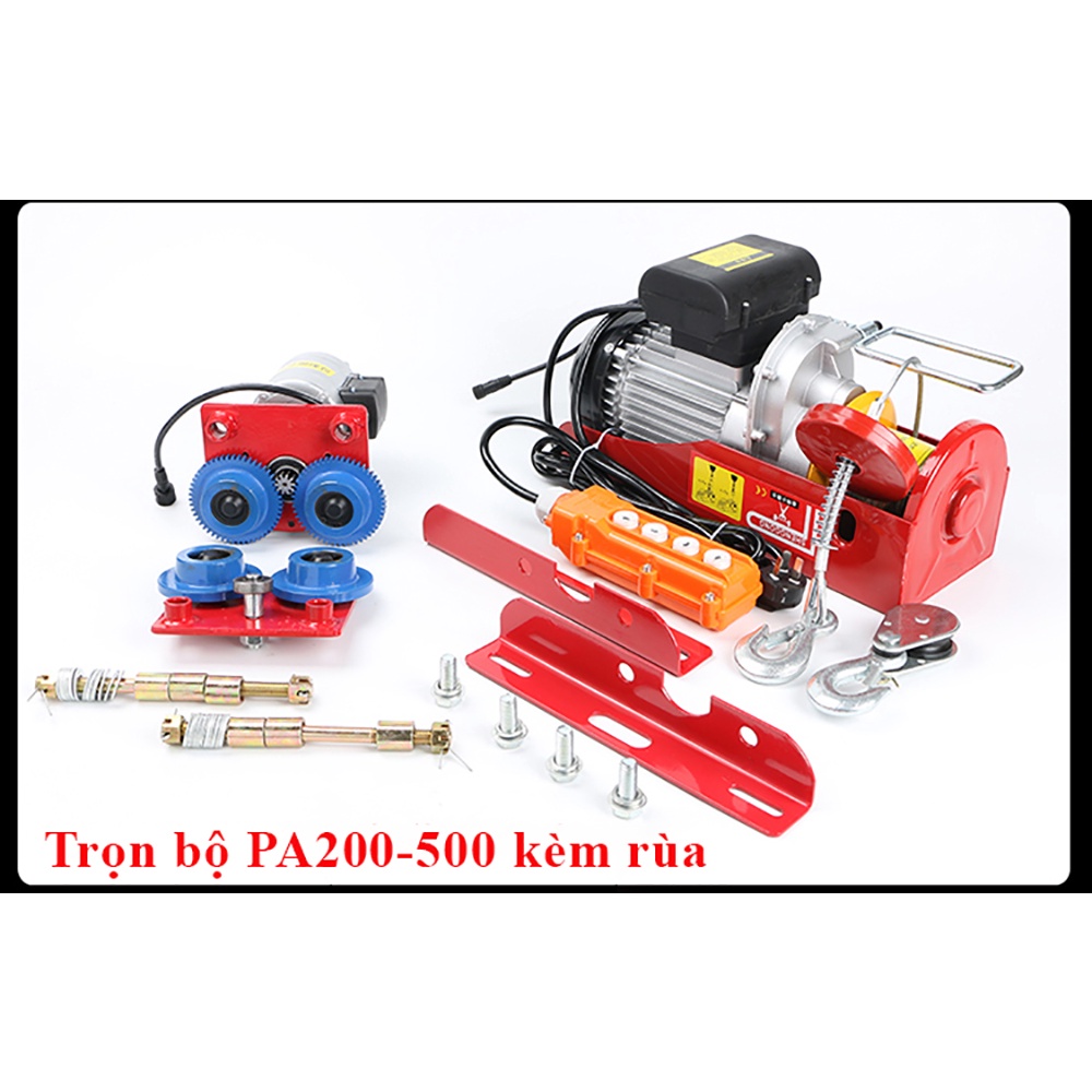 Bộ Tời Điện Kèm Rùa ABG PA500 30 Mét Nâng Hạ Vật Nặng Dễ Dàng Trong Nhà Xưởng Công Nghiệp