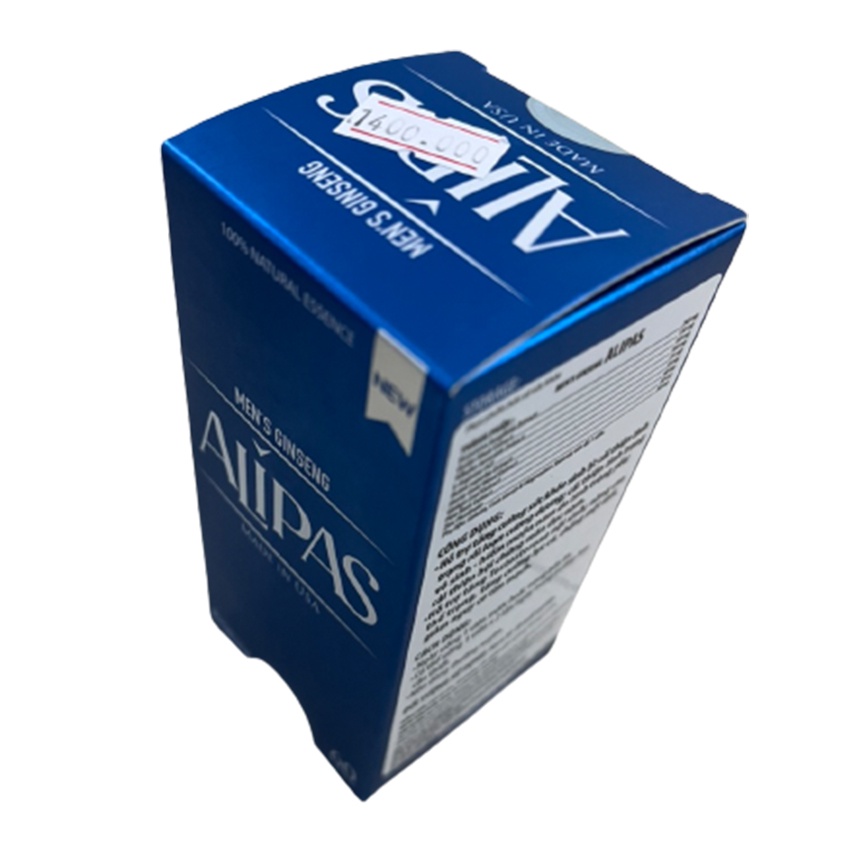 Sâm ALIPAS Hộp 60 viên - Tăng cường sinh lực phái mạnh - Cvspharmacy