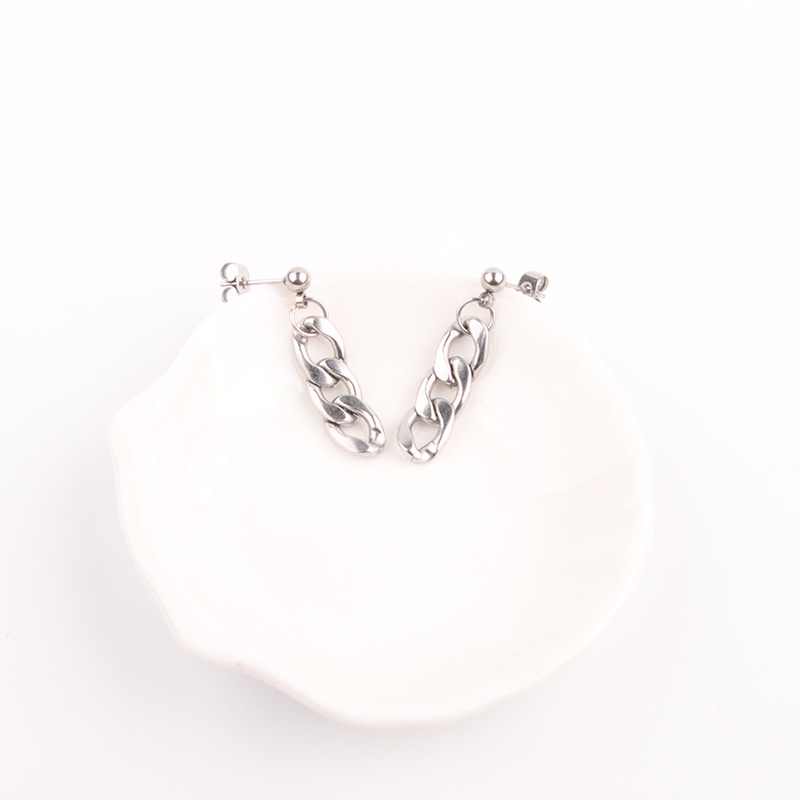 Khuyên titan bi thả xích nam nữ Ft mini